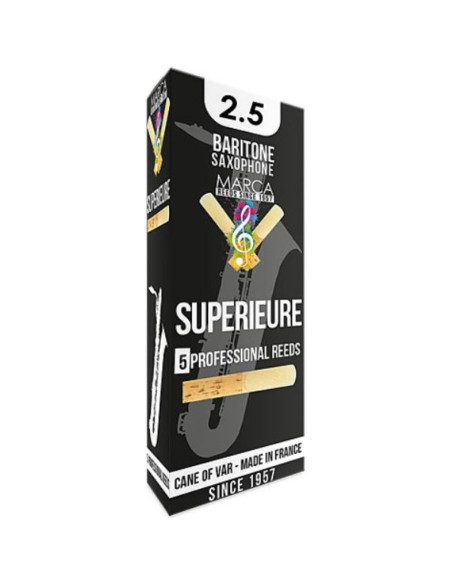 Caja 5 Cañas Saxo Barítono Marca Superieure 2½