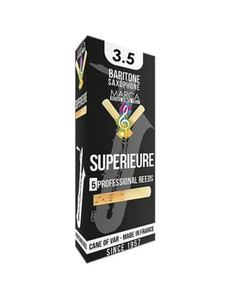 Caja 5 Cañas Saxo Barítono Marca Superieure 3½