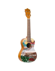 Ukelele Soprano Bamboo B1E-CF California