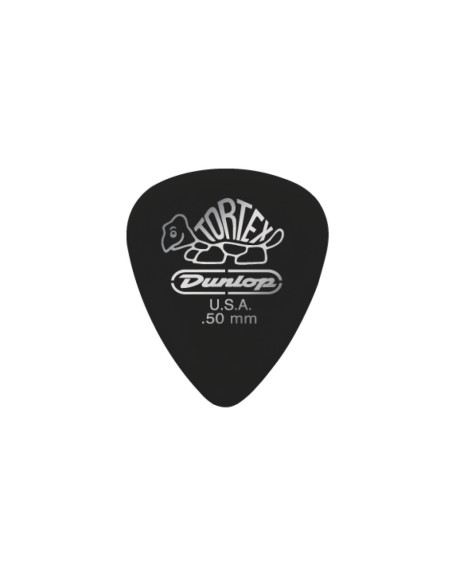 Caja 432 Púas Dunlop 4880 Tortex Pitch Black Standard