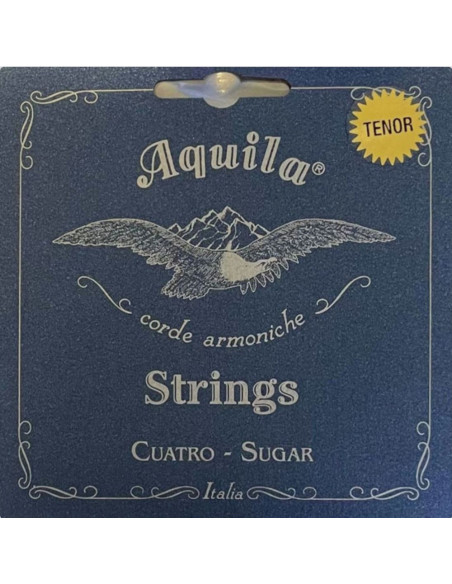 Juego Cuerdas Cuatro Venezolano Tenor Aquila 24-CH Sugar