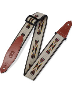 Correa Levy's MSSN80-TAN Print Series Poly Jacquard Canela 2"