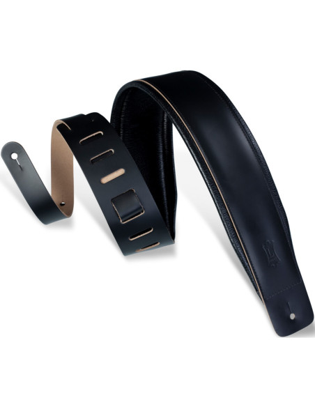 Correa Levy's DM1PD-BLK Heirloom Series Garment Leather Negra 3"