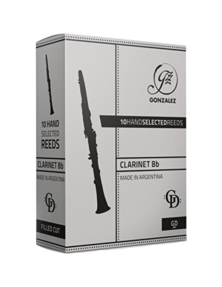 Caja 10 Cañas Clarinete Gonzalez GD 3