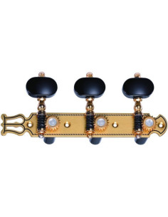 Clavijero Luthier Clásica JC102G-AS Oro Lira Palomilla Negra