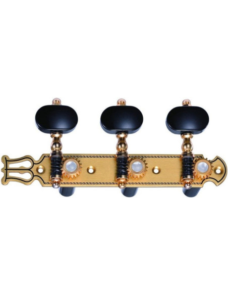 Clavijero Luthier Clásica JC102G-AS Oro Lira Palomilla Negra