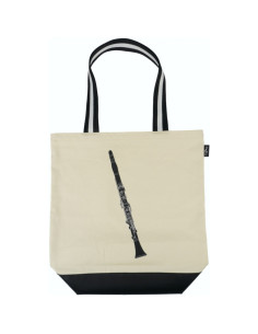 Bolsa Tote Bag Clarinete Agifty B-3062 Crema