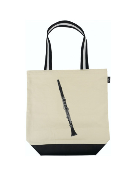 Bolsa Tote Bag Clarinete Agifty B-3062 Crema