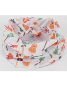 Bufanda Lazo Guitarras Agifty S-7008 Blanca