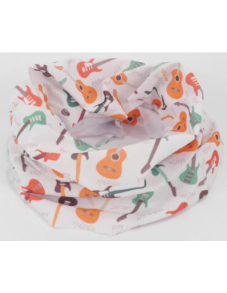 Bufanda Lazo Guitarras Agifty S-7008 Blanca