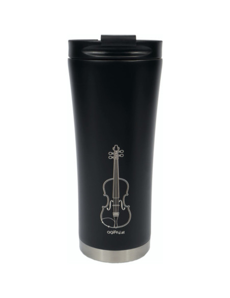 Coffee Termo Mug 500 ml Violín Agifty M-7008 Negro