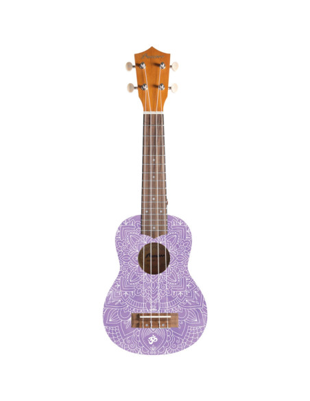 Ukelele Soprano Bamboo B1E-WN Crown Mandala