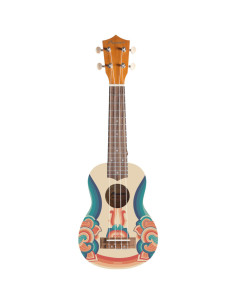 Ukelele Soprano Bamboo B1E-RE Retro